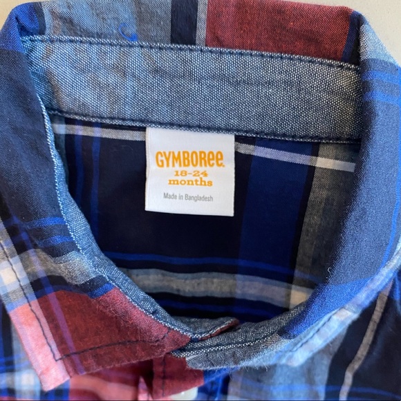 Gymboree Plaid Buttoned Shirt - Picture 2 of 3